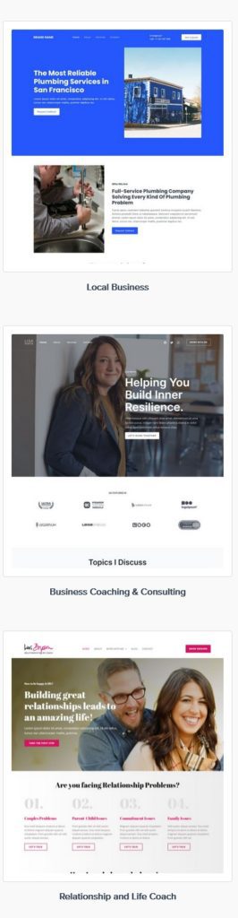 astral web site design example templates 2-a