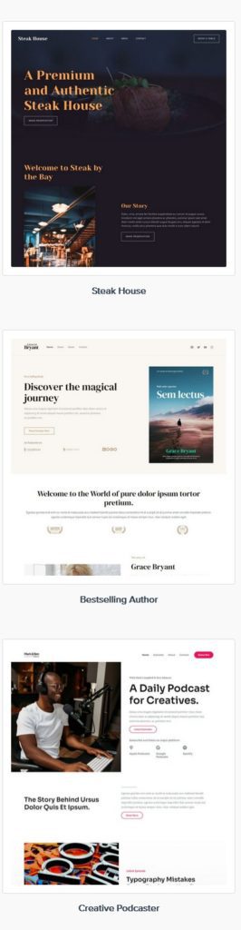 astral web site design example templates 2-b