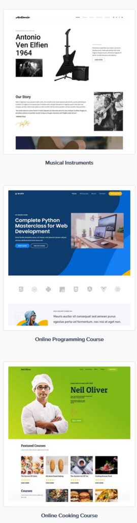 astral web site design example templates 3-c