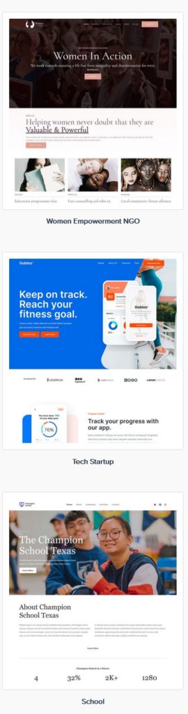 astral web site design example templates 4-a