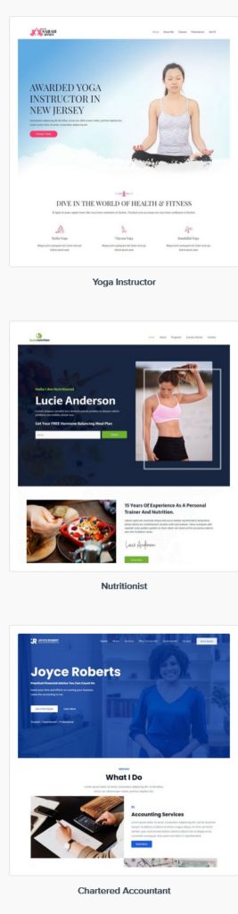 astral web site design example templates 5-a