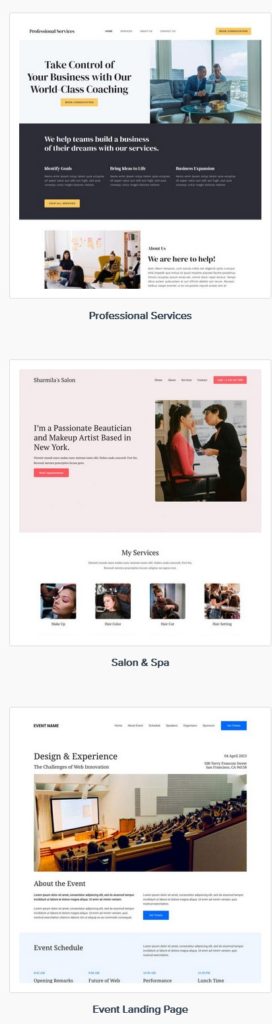 astral web site design example templates 6-c