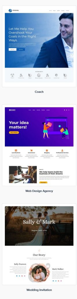 astral web site design example templates 7-c