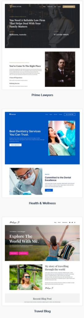 astral web site design example templates 8-a